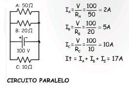 ejercicio circuitos paralelo