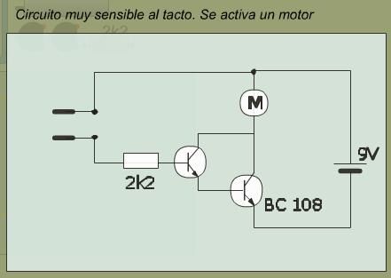 circuito sensible al tacto