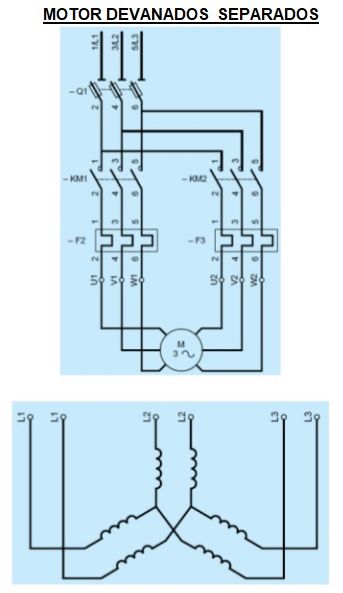 motor devanados separados