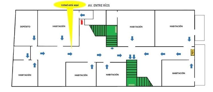 plano de evacuacion