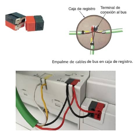 terminales de conexion al bus
