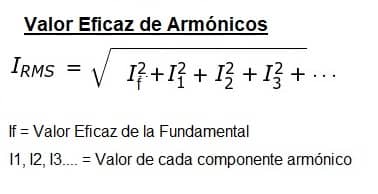 valor eficaz armonicos