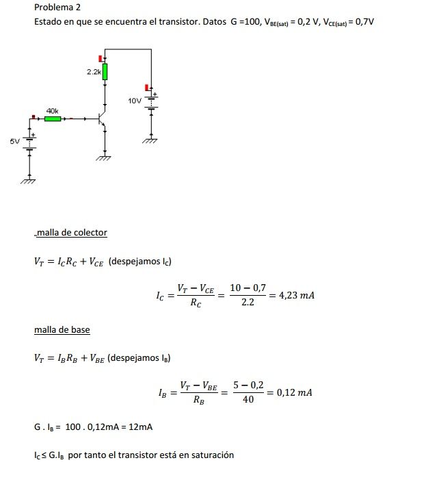 calculo transistores