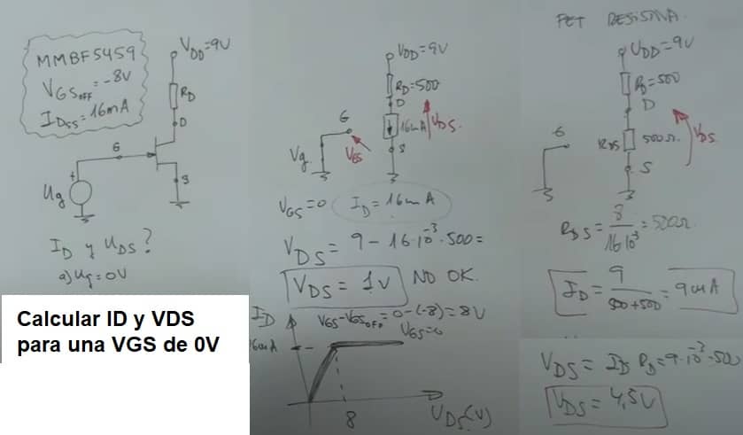 ejercicio JFET