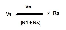 formula divisor de tension