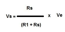 formula para calcular divisor de tension
