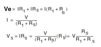formula divisor de tension