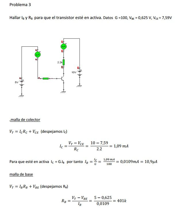 problemas transistores