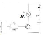 transistor con bombilla