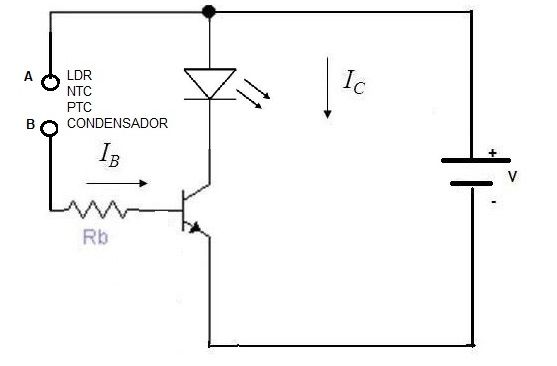 transitor con sensores