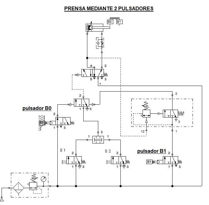 Problemas de Circuitos Neumaticos con Soluciones