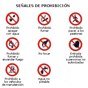 señales de prohibicion